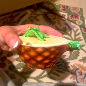 Vintage Lefton Ceramic Pineapple Condiment Dish